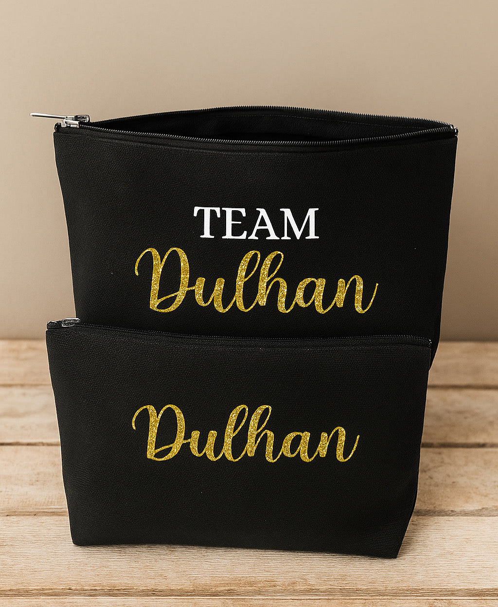 Team Dulhan Canvas Cosmetic Bag