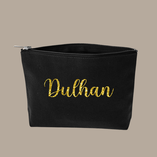 Team Dulhan Canvas Cosmetic Bag